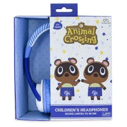 KINDERHOOFDTELEFOON MET KABEL ANIMAL CROSSING TOMMY&TIMMY, VOLUMEBEGRENSD - The Shop Gamer