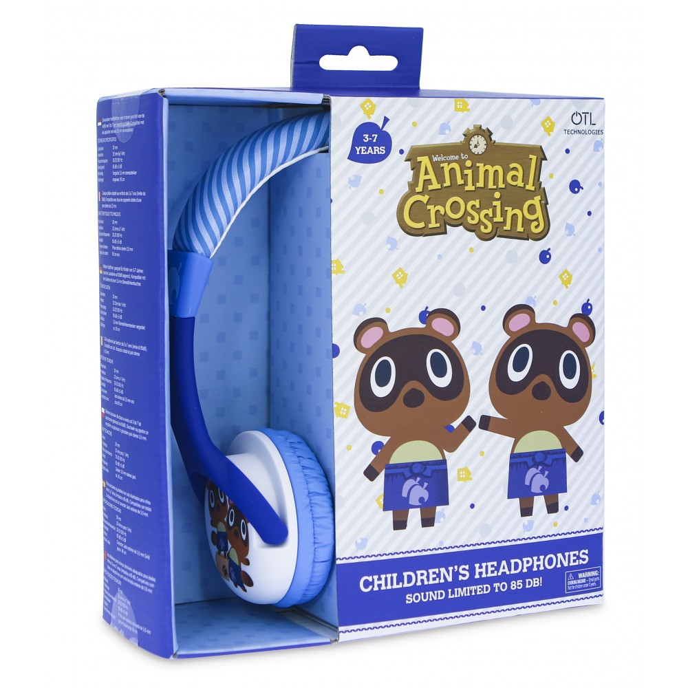 AURICULARES INFANTILES CON CABLE ANIMAL CROSSING TOMMY&TIMMY VOLUMEN LIMITADO