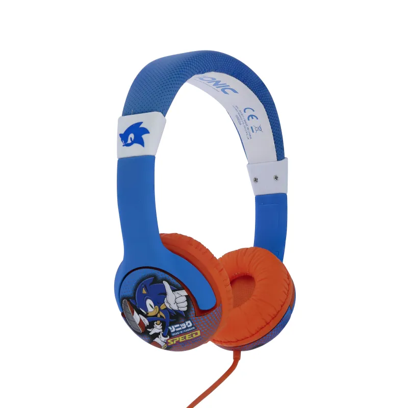 CUFFIE CABLATE PER BAMBINI SONIC CON VOLUME LIMITATO E DIMENSIONI COMPATTE - The Shop Gamer