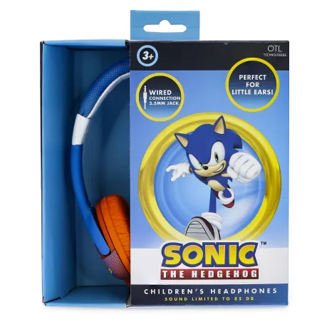 CUFFIE CABLATE PER BAMBINI SONIC CON VOLUME LIMITATO E DIMENSIONI COMPATTE - The Shop Gamer