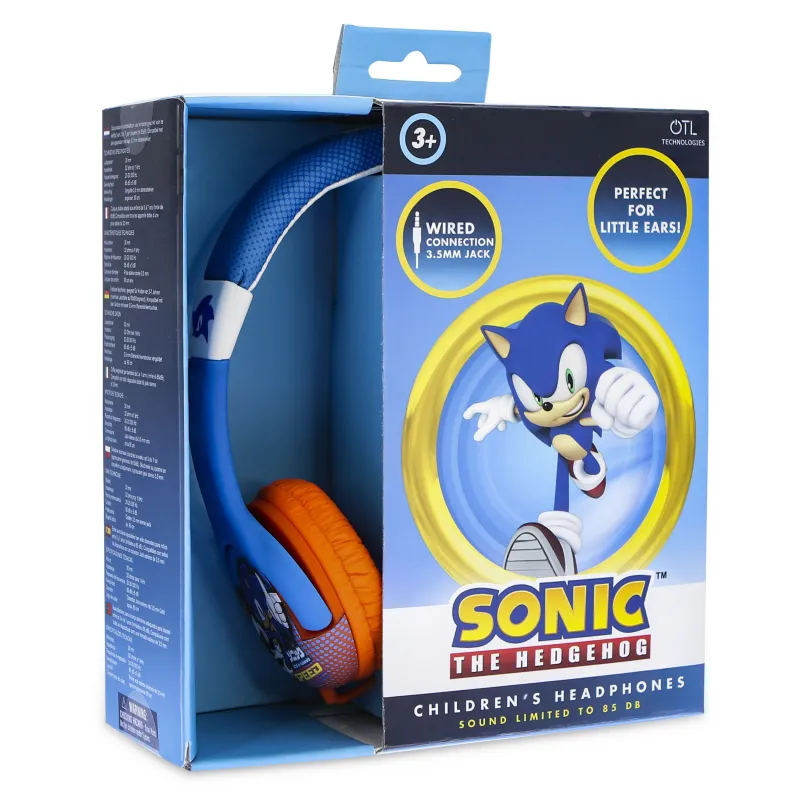 SONIC KINDER-KOPFHÖRER MIT KABEL, LAUTSTÄRKEBEGRENZUNG UND KOMPAKTER GRÖSSE - The Shop Gamer