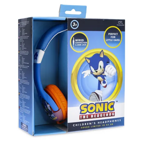 CUFFIE CABLATE PER BAMBINI SONIC CON VOLUME LIMITATO E DIMENSIONI COMPATTE - The Shop Gamer