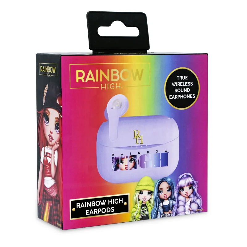 FONES RAINBOW HIGH™ SEM FIO BLUETOOTH V5.0 COM ESTOJO DE CARGA - The Shop Gamer