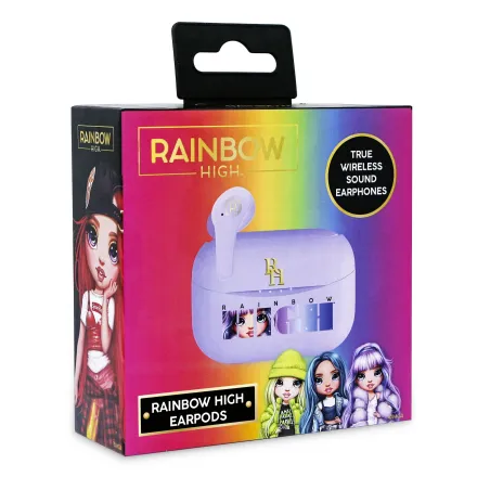 FONES RAINBOW HIGH™ SEM FIO BLUETOOTH V5.0 COM ESTOJO DE CARGA - The Shop Gamer