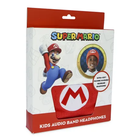 SUPER MARIO FLAT CHILDREN'S HEADPHONES WITH ADJUSTABLE, WASHABLE HEADBAND - The Shop Gamer