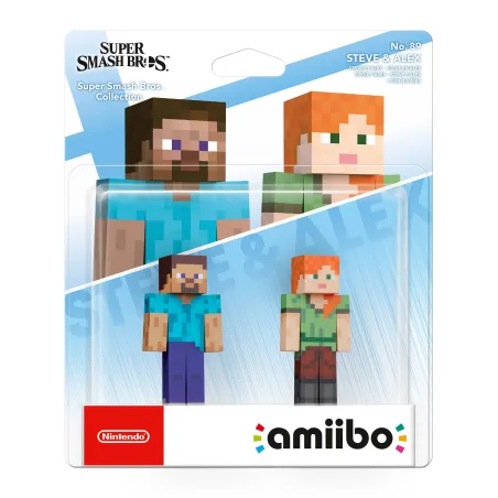 RESERVA FIGURAS AMIIBO STEVE & ALEX COLECCIÓN SUPER SMASH BROS NINTENDO SWITCH