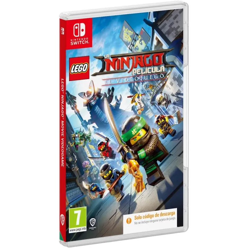 LA LEGO® NINJAGO™ PELÍCULA EL VIDEOJUEGO SWITCH CAJA CÓDIGO DE DESCARGA DIGITAL
