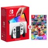 CONSOLA NINTENDO SWITCH OLED BLANCA + MARIO KART 8 DELUXE JUEGO FÍSICO NINTENDO SWITCH