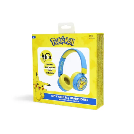 DRAADLOZE INKLAPBARE BLUETOOTH-KINDERHOOFDTELEFOON POKEMON PIKACHU - The Shop Gamer