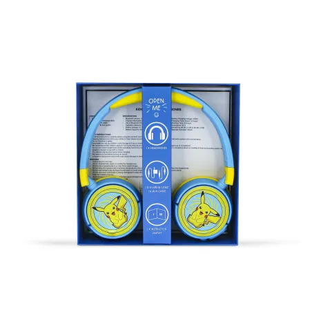 DRAADLOZE INKLAPBARE BLUETOOTH-KINDERHOOFDTELEFOON POKEMON PIKACHU - The Shop Gamer