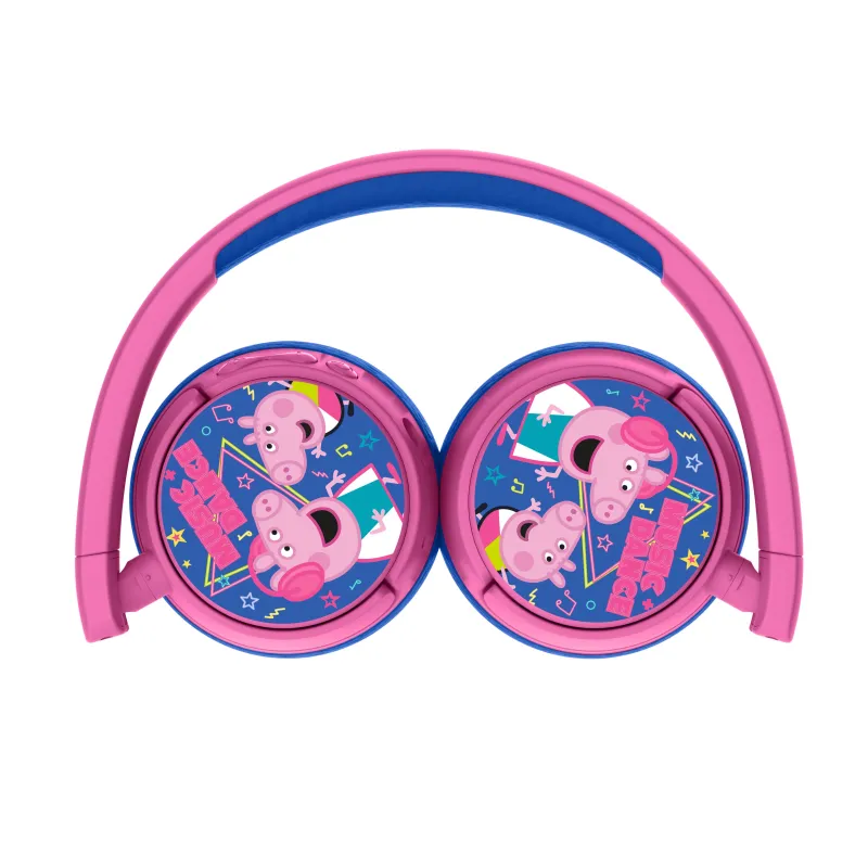 CUFFIE WIRELESS PER BAMBINI PEPPA PIG MUSIC DANCE BLUETOOTH PIEGHEVOLI - The Shop Gamer