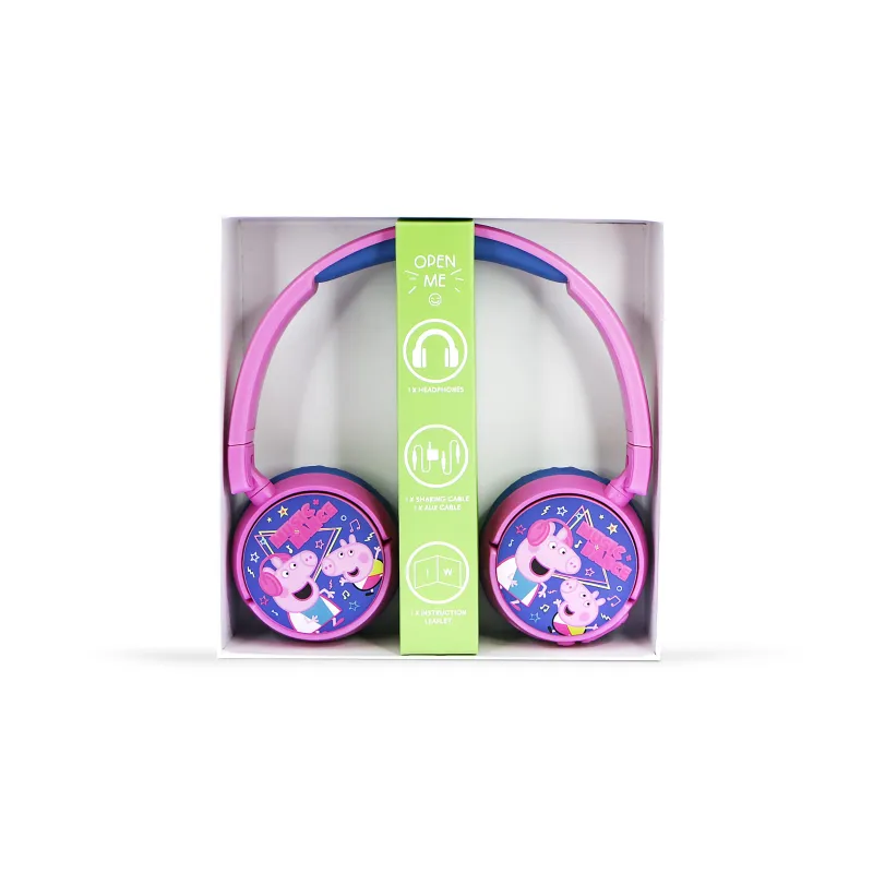 PEPPA PIG MUSIC DANCE CHILDREN'S WIRELESS BLUETOOTH FOLDABLE HEADPHONES - The Shop Gamer