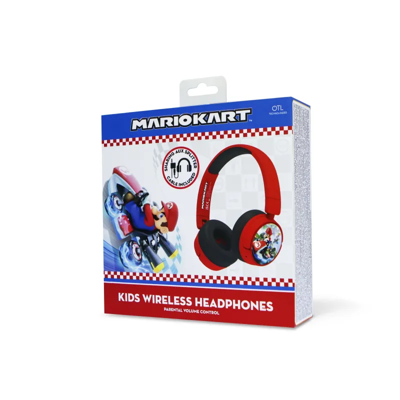 CASQUE BLUETOOTH SANS FIL PLIABLE POUR ENFANTS MARIO KART - The Shop Gamer