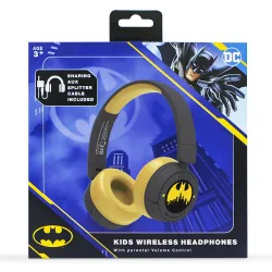 BATMAN GOTHAM CITY CHILDREN'S WIRELESS BLUETOOTH FOLDABLE HEADPHONES - The Shop Gamer