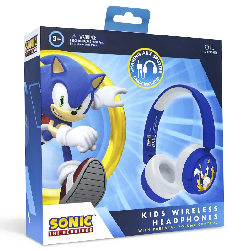 SONIC FOLDABLE BLUETOOTH WIRELESS KIDS' HEADPHONES - The Shop Gamer