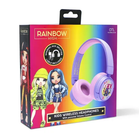AUSCULTADORES INFANTIS SEM FIOS RAINBOW HIGH BLUETOOTH DOBRÁVEIS - The Shop Gamer