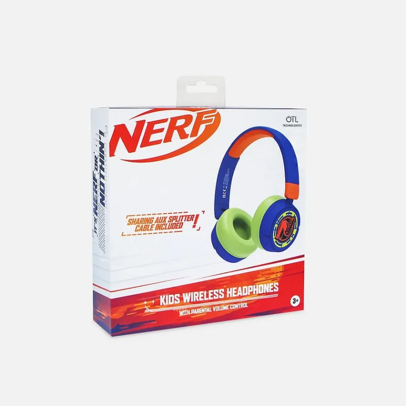 NERF FOLDABLE BLUETOOTH WIRELESS KIDS' HEADPHONES - The Shop Gamer