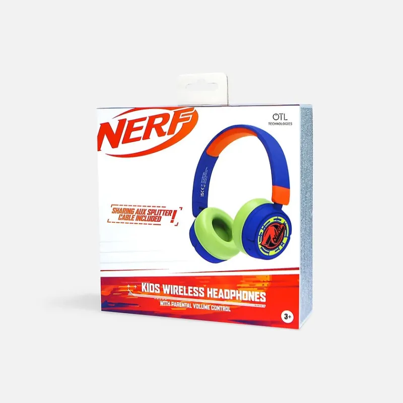 NERF FOLDABLE BLUETOOTH WIRELESS KIDS' HEADPHONES - The Shop Gamer