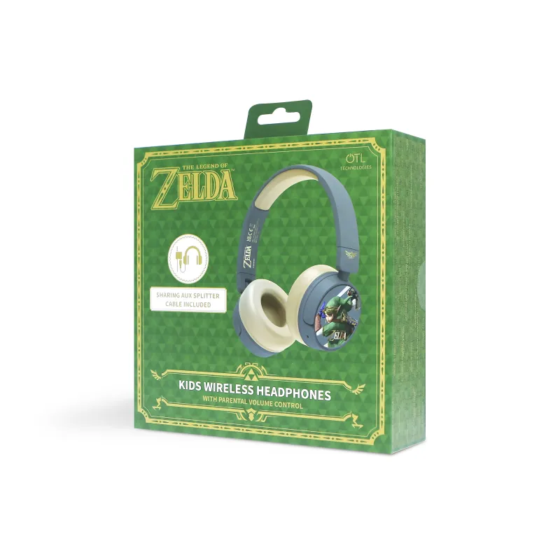 DRAADLOZE OPVOUWBARE BLUETOOTH-KOPTELEFOON VOOR KINDEREN THE LEGEND OF ZELDA - The Shop Gamer