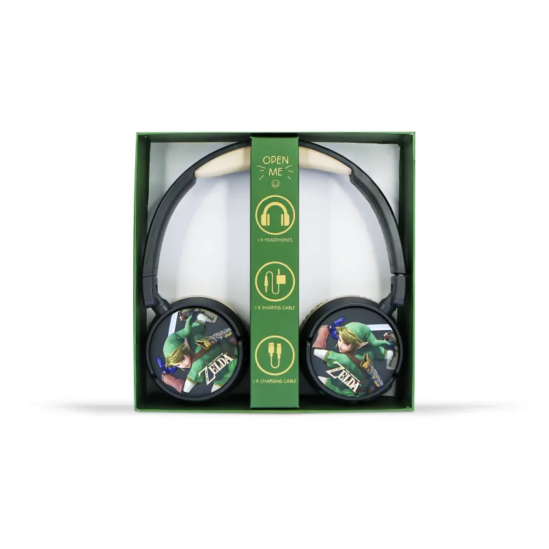 DRAADLOZE OPVOUWBARE BLUETOOTH-KOPTELEFOON VOOR KINDEREN THE LEGEND OF ZELDA - The Shop Gamer