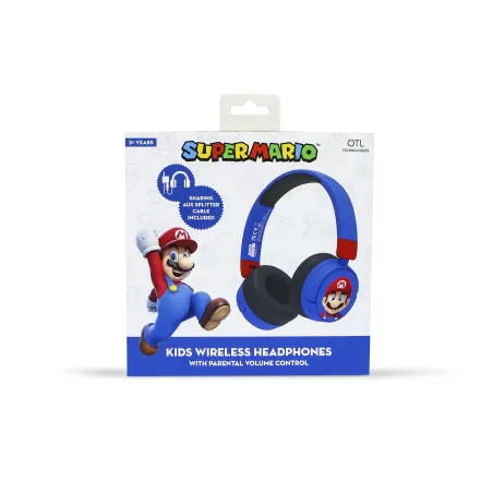 DRAADLOZE OPVOUWBARE BLUETOOTH-KINDERKOPTELEFOON SUPER MARIO - The Shop Gamer