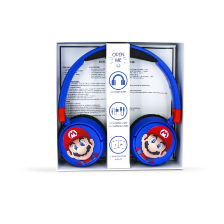 CASQUE AUDIO SANS FIL PLIABLE POUR ENFANTS SUPER MARIO, BLUETOOTH - The Shop Gamer