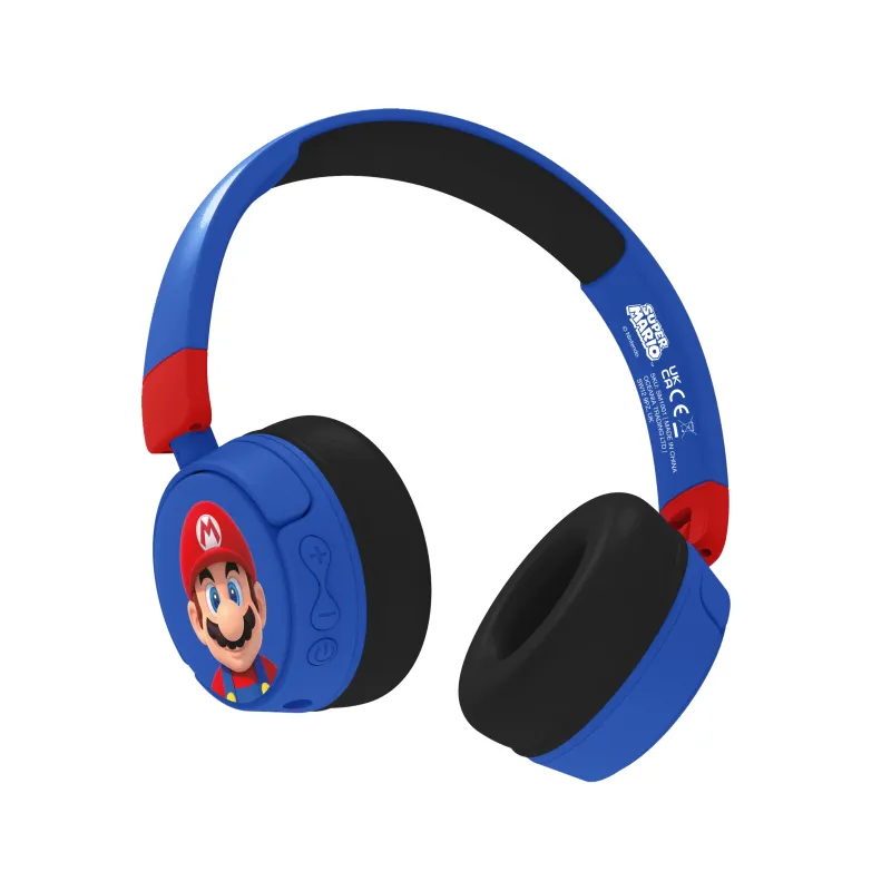 CASQUE ENFANT SANS FIL BLUETOOTH PLIABLE SUPER MARIO - The Shop Gamer