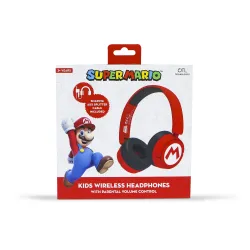 SUPER MARIO LOGO FOLDABLE WIRELESS BLUETOOTH HEADPHONES FOR CHILDREN - The Shop Gamer