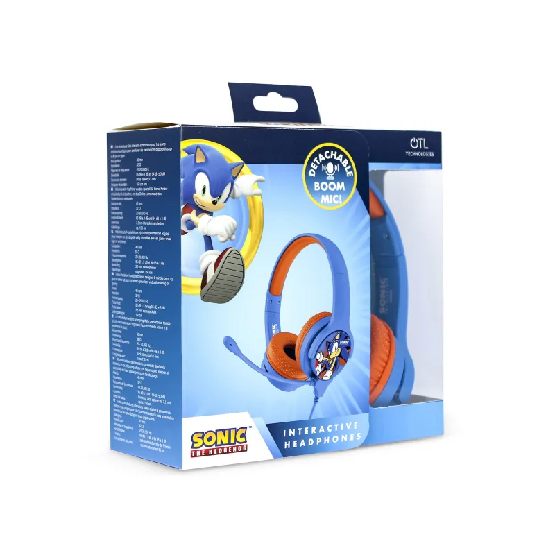 SONIC INTERACTIVE CHILDREN'S WIRED HEADPHONES WITH DETACHABLE MICROPHONE - The Shop Gamer