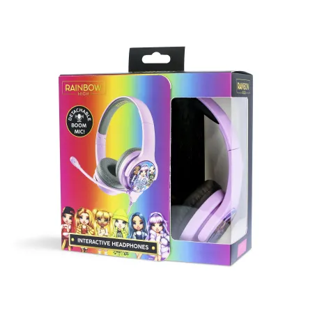 CUFFIE INTERATTIVE PER BAMBINI CON CAVO E MICROFONO ESTRAIBILE RAINBOW HIGH - The Shop Gamer