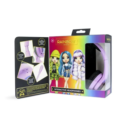 CASQUE AUDIO INTERACTIF POUR ENFANTS AVEC CÂBLE ET MICROPHONE AMOVIBLE RAINBOW HIGH - The Shop Gamer