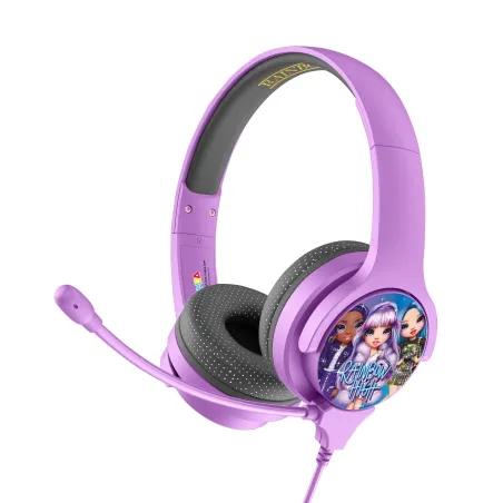 CASQUE AUDIO INTERACTIF POUR ENFANTS AVEC CÂBLE ET MICROPHONE AMOVIBLE RAINBOW HIGH - The Shop Gamer