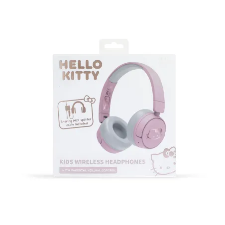 HELLO KITTY PINK AND GOLD FOLDABLE BLUETOOTH WIRELESS KIDS' HEADPHONES - The Shop Gamer