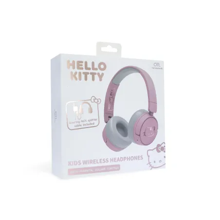HELLO KITTY PINK AND GOLD FOLDABLE BLUETOOTH WIRELESS KIDS' HEADPHONES - The Shop Gamer