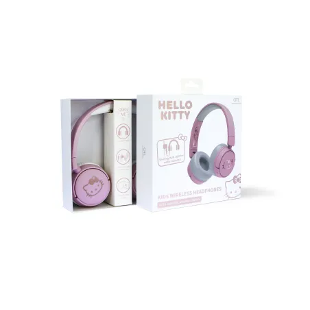 CASQUE AUDIO SANS FIL POUR ENFANTS HELLO KITTY ROSE ET DORÉ BLUETOOTH PLIABLE - The Shop Gamer