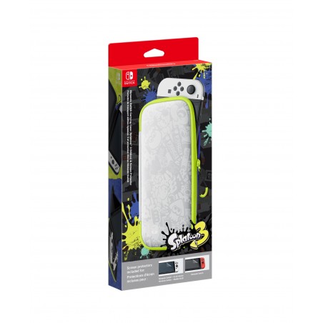 FUNDA + 2 PROTECTORES DE PANTALLA PARA NINTENDO SWITCH OLED ED. ESP. SPLATOON 3