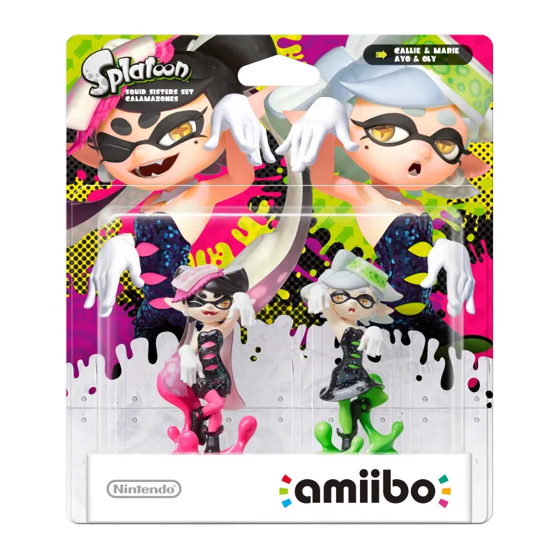 AMIIBO-PACK MET 2 FIGUREN SPLATOON 3 MAR + TINA SQUID SISTER SET VOOR NINTENDO SWITCH - The Shop Gamer