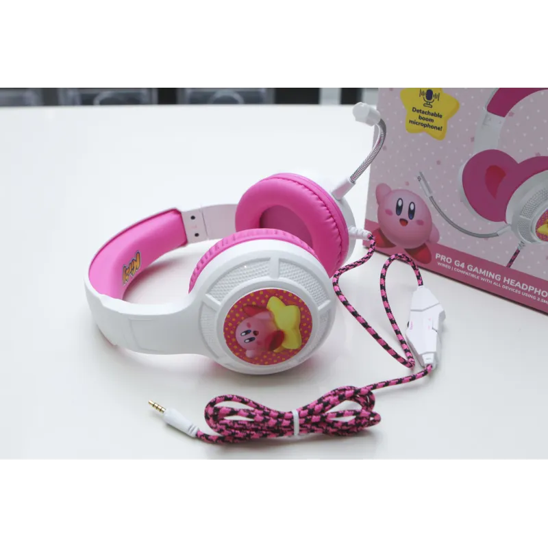 CASQUE GAMING PRO G4 KIRBY AVEC MICROPHONE - The Shop Gamer
