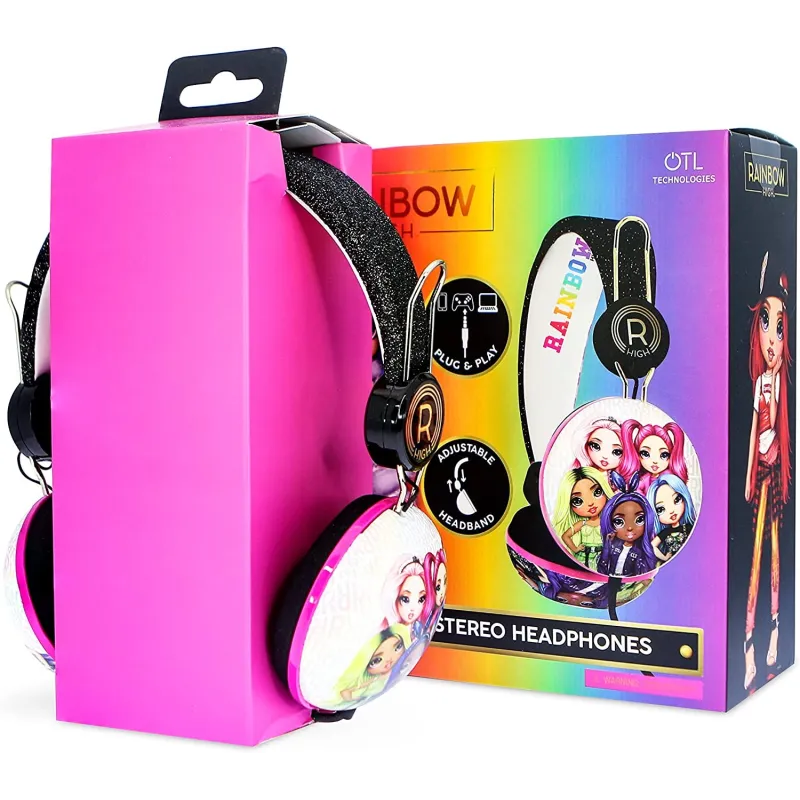 RAINBOW HIGH TWEEN DOME KIDS' HEADPHONES WITH CABLE - The Shop Gamer