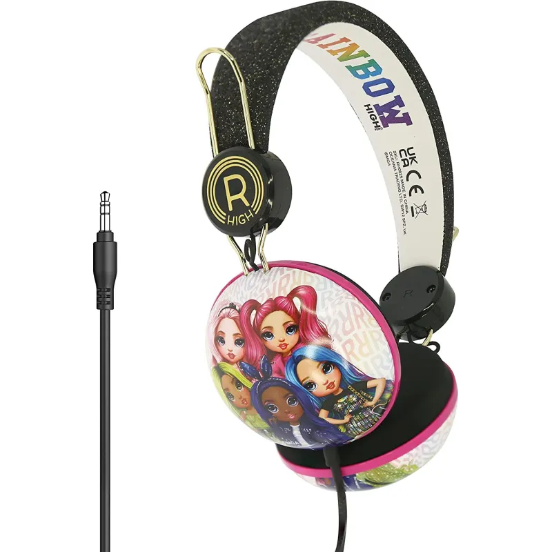 RAINBOW HIGH TWEEN DOME KIDS' HEADPHONES WITH CABLE - The Shop Gamer