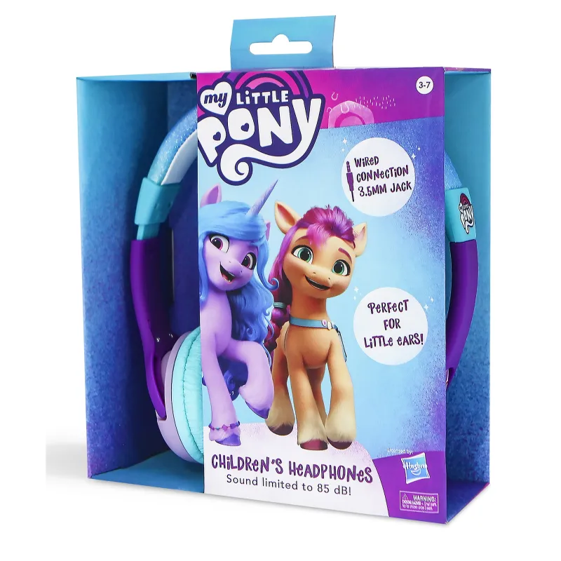MY LITTLE PONY KINDERHOOFDTELEFOON. KLEIN FORMAAT MET KABEL EN GESCHIKT VOLUME. - The Shop Gamer