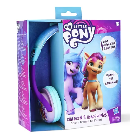 MY LITTLE PONY KINDERHOOFDTELEFOON. KLEIN FORMAAT MET KABEL EN GESCHIKT VOLUME. - The Shop Gamer