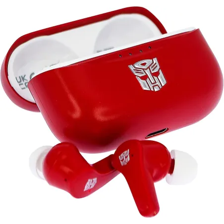 ÉCOUTEURS TRUE WIRELESS SOUND TRANSFORMERS AVEC ÉTUI DE RECHARGE - The Shop Gamer