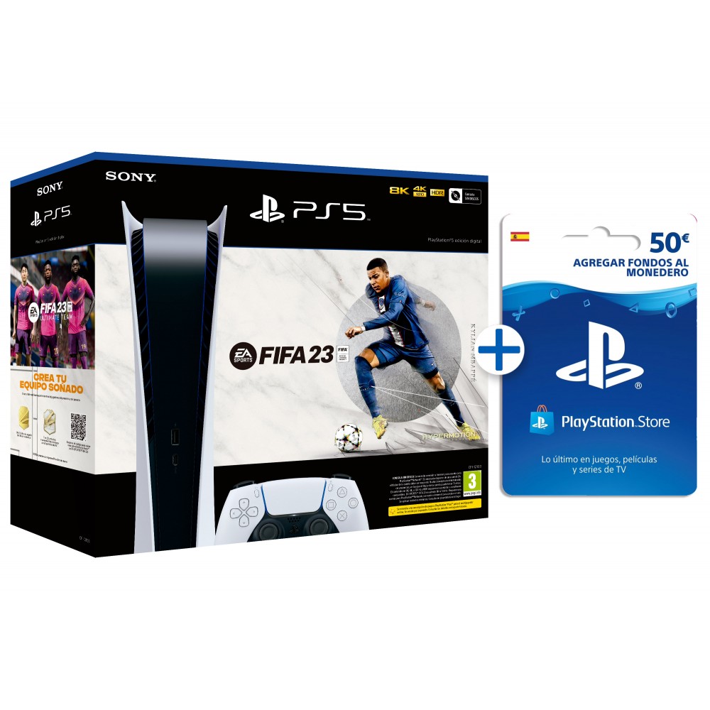 Sony DualSense Mando Inalámbrico PS5 Blanco + Fifa 23 (descargable)