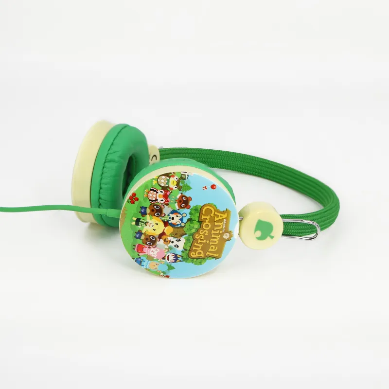 KINDERKOPTELEFOON ANIMAL CROSSING MET KABEL EN KINDVRIENDELIJK VOLUME - The Shop Gamer