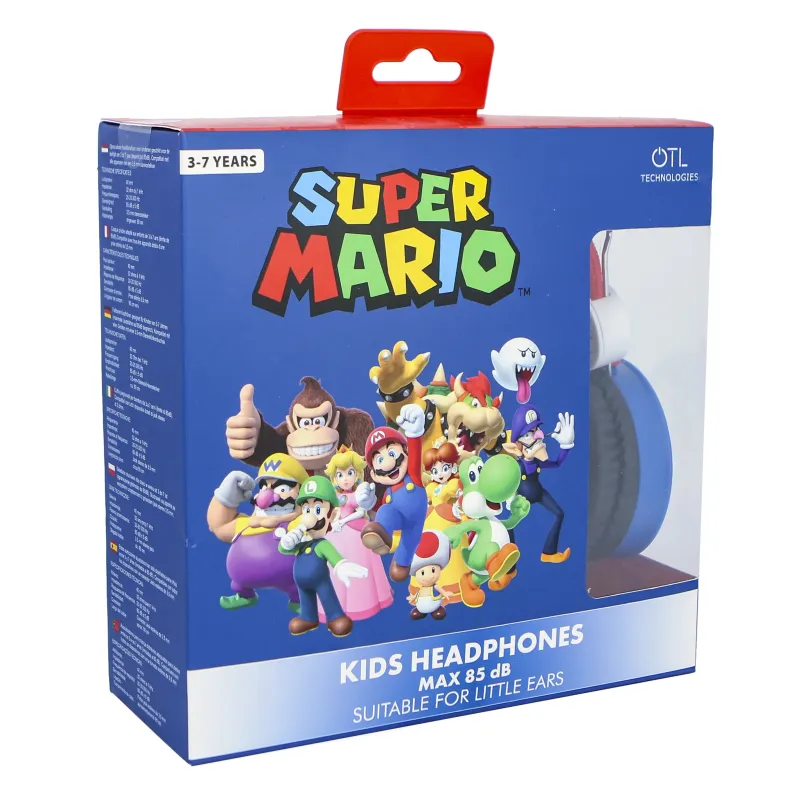 CHILDREN'S SUPER MARIO Y AMIGOS WIRED HEADPHONES WITH SUITABLE VOLUME FOR KIDS - The Shop Gamer