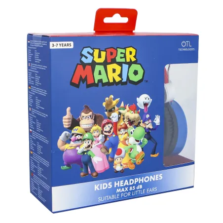 AUSCULTADORES INFANTIS SUPER MARIO E AMIGOS, COM FIO E VOLUME ADEQUADO PARA CRIANÇAS - The Shop Gamer