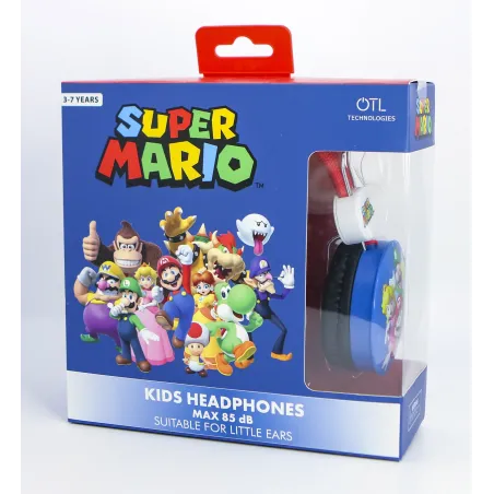 CUFFIE PER BAMBINI SUPER MARIO Y AMIGOS CON CAVO E VOLUME SICURO - The Shop Gamer
