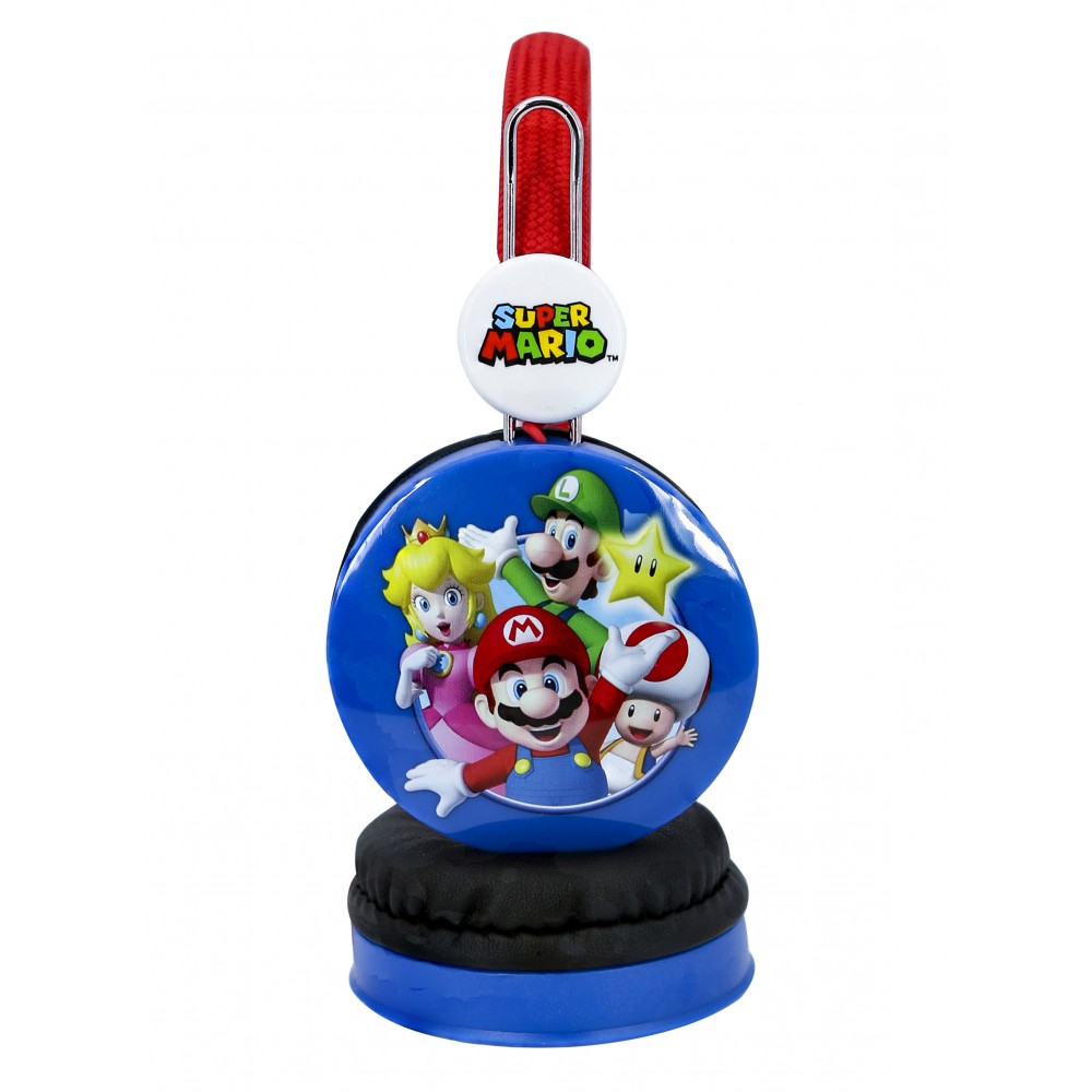 AURICULARES INFANTILES SUPER MARIO Y AMIGOS CON CABLE Y VOLUMEN ADECUADO NIÑOS