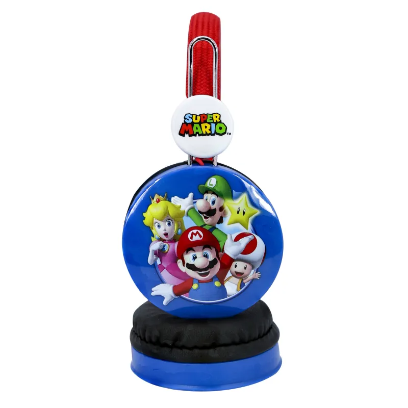 CUFFIE PER BAMBINI SUPER MARIO Y AMIGOS CON CAVO E VOLUME SICURO - The Shop Gamer